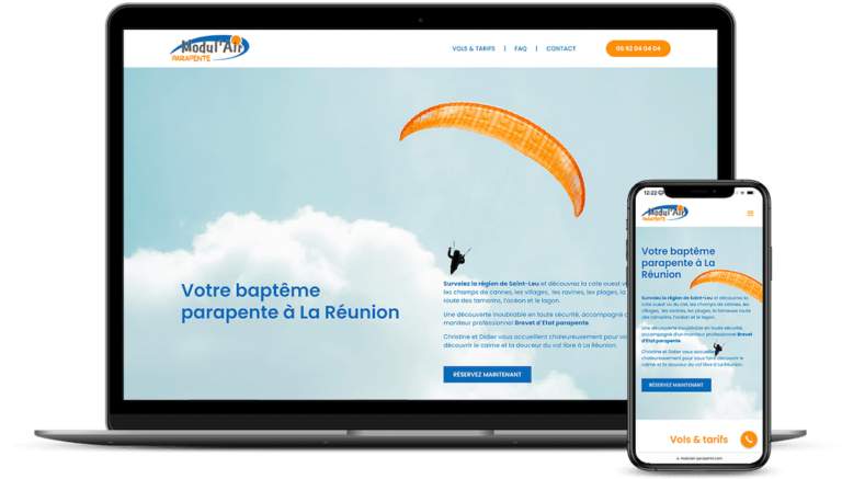 nouveau site internet Modul'Air Parapente